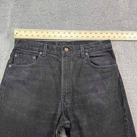 Vintage Levis 550 Jeans Mens 36x36 Black Relaxed Fit Leg Tapered 90s Denim Usa - Picture 11 of 14